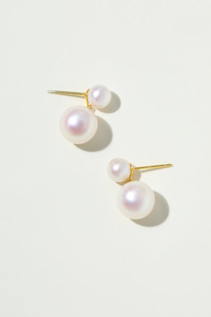 Small and large bead earrings